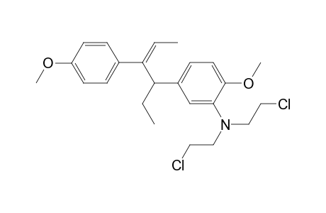 N,N-Bis(2-chlorethyl)-5-[1-ethyl-2-(4-methoxyphenyl)-2-butenyl]-2-methoxyanilin
