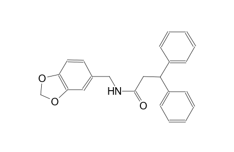 N-(1,3-benzodioxol-5-ylmethyl)-3,3-diphenylpropanamide