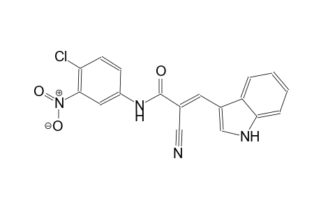 (2E)-N-(4-chloro-3-nitrophenyl)-2-cyano-3-(1H-indol-3-yl)-2-propenamide