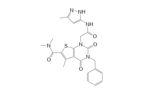thieno[2,3-d]pyrimidine-1-acetamide, 6-[(dimethylamino)carbonyl]-1,2,3,4-tetrahydro-5-methyl-N-(3-methyl-1H-pyrazol-5-yl)-2,4-dioxo-3-