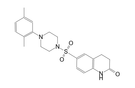 6-{[4-(2,5-dimethylphenyl)-1-piperazinyl]sulfonyl}-3,4-dihydro-2(1H)-quinolinone