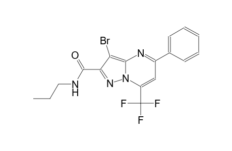 pyrazolo[1,5-a]pyrimidine-2-carboxamide, 3-bromo-5-phenyl-N-propyl-7-(trifluoromethyl)-