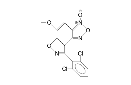 3b,6a-Dihydro-7-methoxy-4-(2,6-dichloro-phenyl)-oxazolo(4,5-E)(2,1,3)-benzoxadiazole 1-oxide
