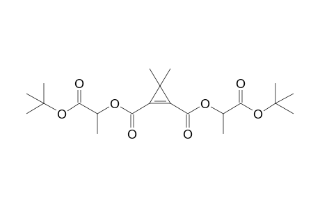bis[1''-(t-Butoxycarbonyl)ethyl] 3,3-dimethylcycloprop-1-ene-1,2-dicarboxylate