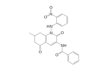 1-[N-(2-Nitrophenylamino)]-3-benzoylamino-5,6,7,8-tetrahydro-2H-1-quinoline-2,5-dione