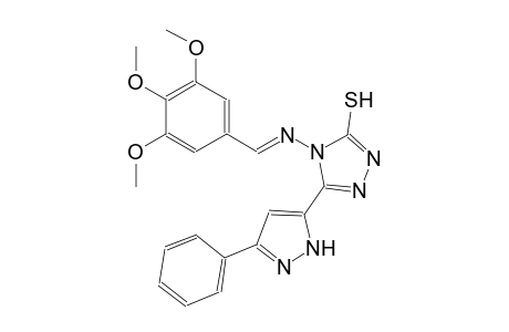 5-(3-phenyl-1H-pyrazol-5-yl)-4-{[(E)-(3,4,5-trimethoxyphenyl)methylidene]amino}-4H-1,2,4-triazole-3-thiol