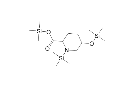 2-Piperidinecarboxylic acid, 1-(trimethylsilyl)-5-[(trimethylsilyl)oxy]-, trimethylsilyl ester