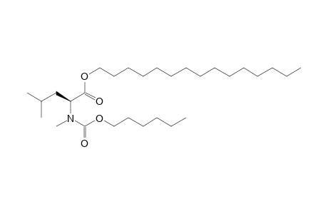 L-Leucine, N-methyl-N-(hexyloxycarbonyl)-, pentadecyl ester