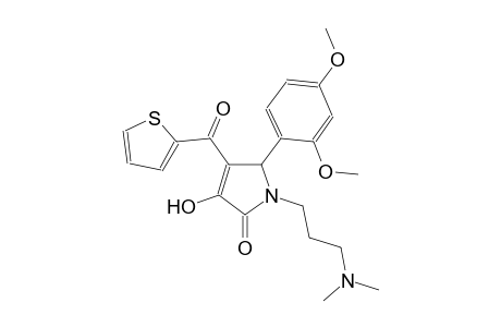 5-(2,4-dimethoxyphenyl)-1-[3-(dimethylamino)propyl]-3-hydroxy-4-(2-thienylcarbonyl)-1,5-dihydro-2H-pyrrol-2-one