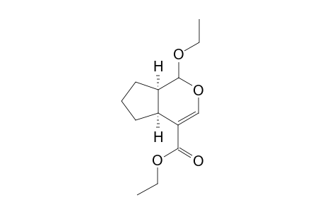 (+/-)-1-ethoxy-1,4aalpha,5,6,7,7aalpha-hexahydrocyclopenta[c]pyran-4-carboxylic acid-ethylester
