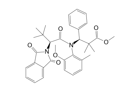 (3S)-3-(N-[(2S)-2-(1,3-dioxo-2-isoindolyl)-3,3-dimethyl-1-oxobutyl]-2-methoxy-6-methylanilino)-2,2-dimethyl-3-phenylpropanoic acid methyl ester