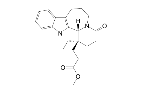 Methyl [(1-ethyl-1,2,3,4,6,7,8,13b-octahydro-13H-pyrido[1',2' : 1,2]azepino[3,4-b]indole-1-propionate}