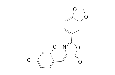 (4Z)-2-(1,3-benzodioxol-5-yl)-4-(2,4-dichlorobenzylidene)-1,3-oxazol-5(4H)-one