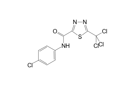 5-Trichloromethyl-[1,3,4]thiadiazole-2-carboxylic acid (4-chloro-phenyl)-amide