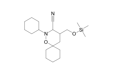 1-Oxa-2-azaspiro[5.5]undecane-3-carbonitrile, 2-cyclohexyl-4-(trimethylsilyloxymethyl)-