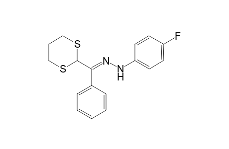 (E)-1-((1,3-Dithian-2-yl)(phenyl)methylene)-2-(4-fluorophenyl)hydrazine