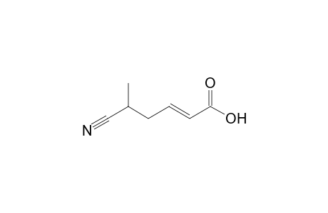 (E)-5-Cyano-2-hexenoic acid