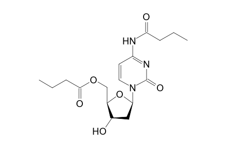 N-(1-oxobutyl)-5'-[(1'-oxobutoxy)-.beta.-D-2'-deoxyribofuranosyl]cytidine