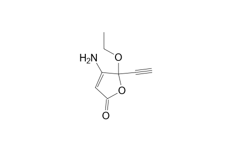2(5H)-Furanone, 4-amino-5-ethoxy-5-ethynyl-