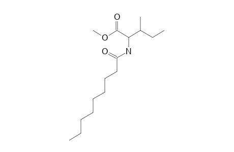 METHYL-2-(NONANOYLAMINO)-3-METHYLPENTANOATE;N-NONANOYL-ISOLEUCINE-METHYLESTER