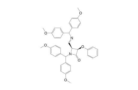 CIS-1-BIS-(PARA-ANISYLMETHYL)-4-[N-(4,4'-METHOXYBENZHYDRYL)-AZOMETHINYL]-3-PHENOXYAZETIDIN-2-ONE