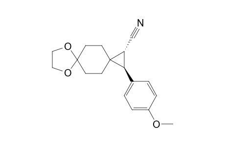 (1R*,2R*)-2-(p-4-Methoxyphenyl)-7,10-dioxadispiro[2.2.4.2]dodecane-1-carbonitrile