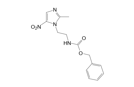 [2-(2-methyl-5-nitroimidazol-1-yl)ethyl]carbamic acid, benzyl ester