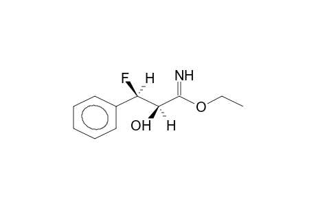 THREO-(ETHYL 2-HYDROXY-3-PHENYL-3-FLUOROPROPANIMIDATE)