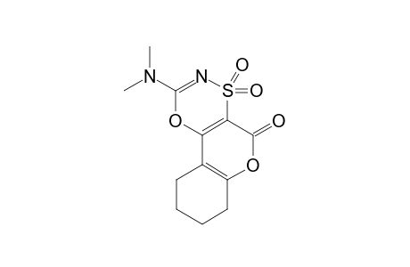 3-(N,N-Dimethylamino)-4,4-dioxo-4H-4-.lambda(6).-5,6,7,8-tetrahydrocoumarino[3,4-e]-(1,4,3)-oxathiazine