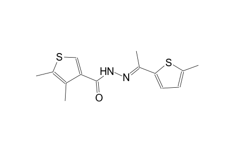 4,5-dimethyl-N'-[(E)-1-(5-methyl-2-thienyl)ethylidene]-3-thiophenecarbohydrazide
