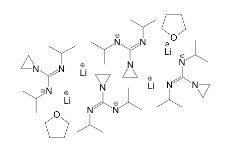 Tetralithium(I) tetra[[(E)-C-(aziridin-1-yl)-N-isopropyl-carbonimidoyl]isopropyl-azanide]ditetrahydrofuran