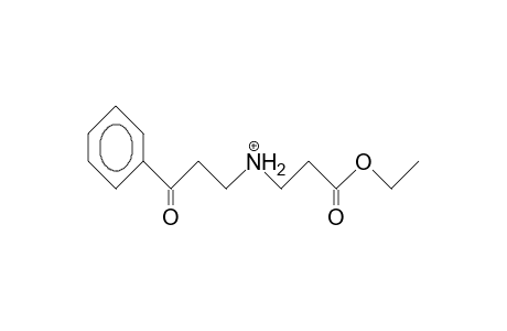 N-(B-Benzoyl-ethyl)-B-alanine ethyl ester cation