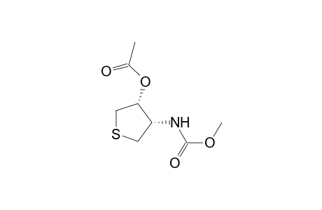 cis-3-acetoxy-4-methoxycarbonylamino-1-thia-cyclopentane