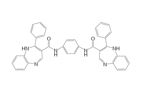 (2-Phenyl (1H-benzo[b]-1,4-diazepin-3-yl))-N-{4-[(2-phenyl)(1H-benzo[b]-1,4-diazepin-3-yl)-carbo-nylamino-]-phenyl}-carboxamide