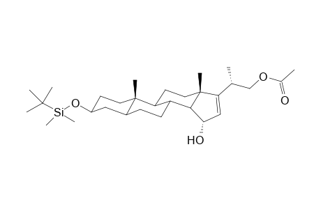 22-Acetoxy-3.beta.-[(t-butyldimethylsilyl)oxy]-5.alpha.-23,24-bisnorchol-16-en-15-.alpha.-ol