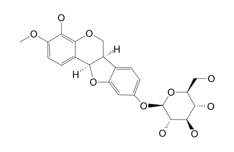MELILOTOCARPAN-4'-O-BETA-D-GLUCOPYRANOSIDE