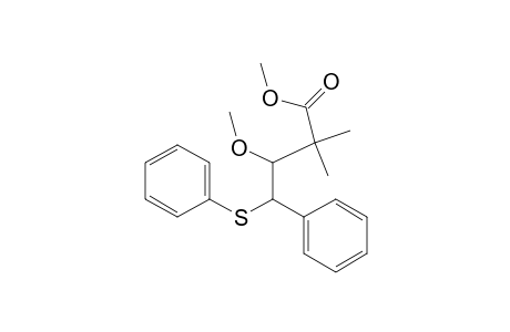 Methyl 3-Methoxy-2,2-dimethyl-4-phenyl-4-(phenylthio)butanoate