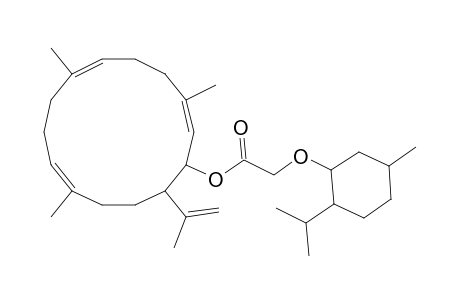 (2e,6e,10e)-1-(2.alpha.-isopropyl-5.beta.-methylcyclohexoxyacetyloxy)-14-isopropenyl-3,7,11-trimethylcyclotetradecatriene