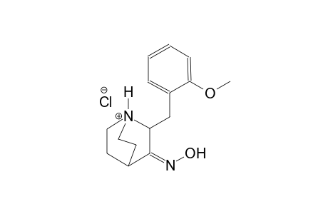 (3Z)-3-(hydroxyimino)-2-(2-methoxybenzyl)-1-azoniabicyclo[2.2.2]octane chloride