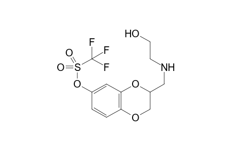 3-{[(2-Hydroxyethyl)amino]methyl}-2,3-dihydro-1,4-benzodioxin-6-yl trifluoromethanesulfonate