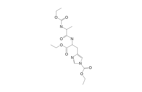 ala-his, N,N'-di(Ethoxycarbonyl)-, ethyl ester