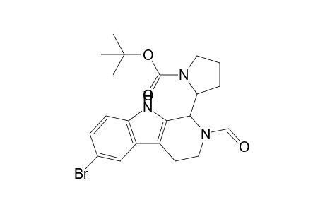 1-[N-(t-Butoxycarbonyl)pyrrolidin-2'-yl]-6-bromo-2-formyl-1,2,3,4-tetrahydro-.beta.-carboline