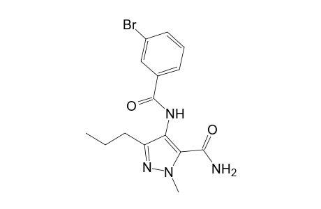 4-[(3-bromobenzoyl)amino]-2-methyl-5-propyl-pyrazole-3-carboxamide