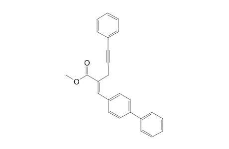 Methyl 2-(4-phenylbenzylidene)-5-phenylpent-4-ynoate