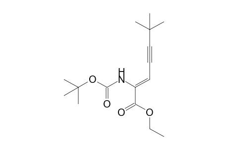 (Z)-2-(tert-butoxycarbonylamino)-6,6-dimethyl-hept-2-en-4-ynoic acid ethyl ester
