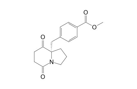 methyl (S)-4-((5,8-dioxohexahydroindolizin-8a(1H)-yl)methyl)benzoate