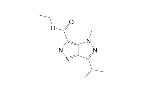 ETHYL-2,4-DIMETHYL-6-(PROPAN-2-YL)-2,4-DIHYDROPYRAZOLO-[4,3-C]-PYRAZOLE-3-CARBOXYLATE