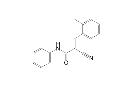 (2E)-2-cyano-3-(2-methylphenyl)-N-phenyl-2-propenamide