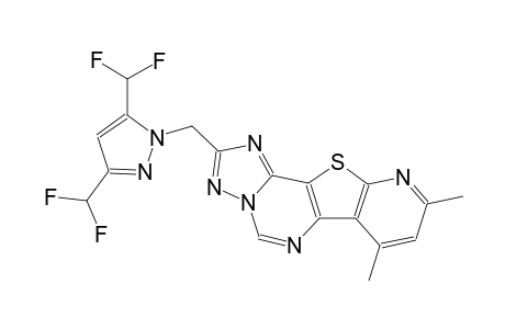 2-{[3,5-bis(difluoromethyl)-1H-pyrazol-1-yl]methyl}-7,9-dimethylpyrido[3',2':4,5]thieno[2,3-e][1,2,4]triazolo[1,5-c]pyrimidine