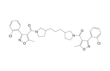 3,3'-trimethylenebis{1-{[3-(o-chlorophenyl)-5-methyl-4-isoxazolyl]carbonyl}pyrrolidine}